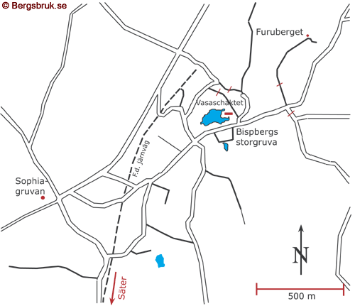Översiktskarta över Bispberg