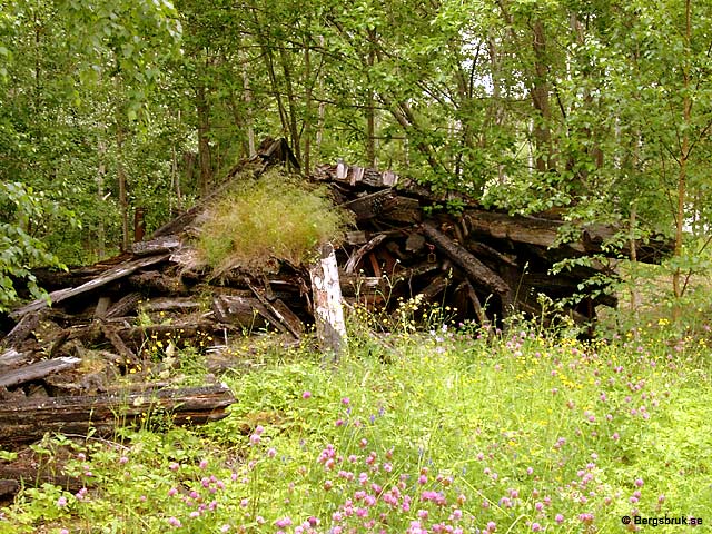 Rester efter hakspel. Foto: John Thoweman 2005