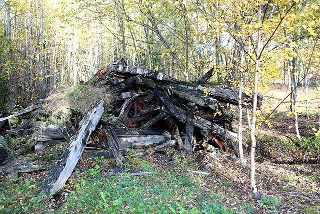 Det nedbrunna hakspelet i Bispberg